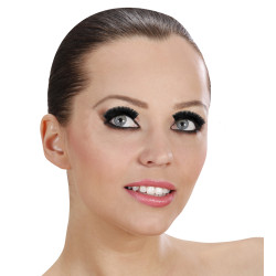 Dlhé čierne umelé riasy